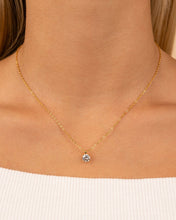 Load image into Gallery viewer, Sterling Silver Round CZ Prong Set Pendant
