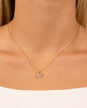 Load image into Gallery viewer, Sterling Silver Asscher Prong Set Pendant

