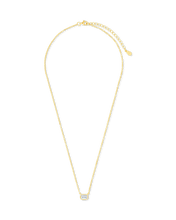 Load image into Gallery viewer, Sterling Silver Emerald Bezel Set Pendant
