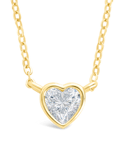 Load image into Gallery viewer, Sterling Silver Heart Bezel Set Pendant
