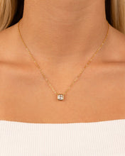 Load image into Gallery viewer, Sterling Silver Asscher Bezel Set Pendant
