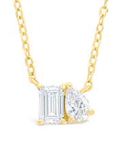 Load image into Gallery viewer, Sterling Silver Guinevere CZ Necklace
