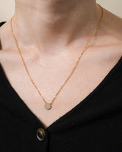 Load image into Gallery viewer, Sterling Silver CZ Disc Pendant
