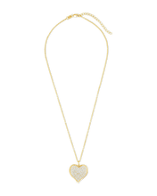 Load image into Gallery viewer, Sterling Silver CZ Statement Heart Pendant
