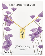 Load image into Gallery viewer, Birth Flower Pendant
