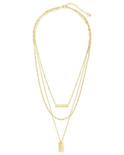Load image into Gallery viewer, Triple Layered Bar Necklace
