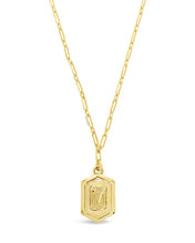 Load image into Gallery viewer, Hexagon Tag Initial Pendant Necklace
