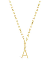 Load image into Gallery viewer, Braided Initial Pendant Necklace
