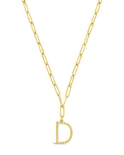 Load image into Gallery viewer, Braided Initial Pendant Necklace
