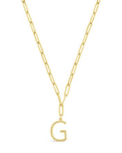Load image into Gallery viewer, Braided Initial Pendant Necklace
