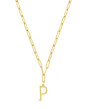 Load image into Gallery viewer, Braided Initial Pendant Necklace

