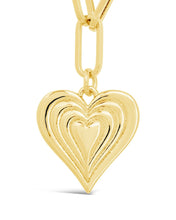 Load image into Gallery viewer, Paperclip Beating Heart Pendant Necklace
