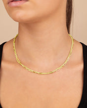 Load image into Gallery viewer, Emery Paperclip &amp; Curb Chain Layered Necklace
