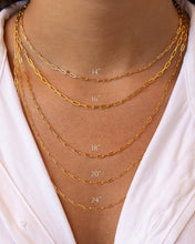 Load image into Gallery viewer, Sterling Silver Paperclip Chain Necklace
