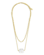 Load image into Gallery viewer, Chain Link and Pearl Layered Necklace
