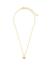 Load image into Gallery viewer, Leidy CZ &amp; Mother of Pearl Evil Eye Pendant Necklace
