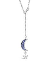Load image into Gallery viewer, CZ Star &amp; Moon Dangling Y Necklace
