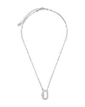 Load image into Gallery viewer, Pave CZ Carabiner Lock Necklace
