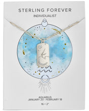 Load image into Gallery viewer, CZ Constellation Dog Tag Pendant Necklace
