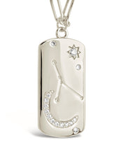 Load image into Gallery viewer, CZ Constellation Dog Tag Pendant Necklace
