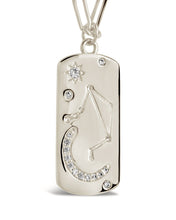 Load image into Gallery viewer, CZ Constellation Dog Tag Pendant Necklace
