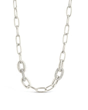 Load image into Gallery viewer, Samar CZ-Encrusted Chain Link Necklace
