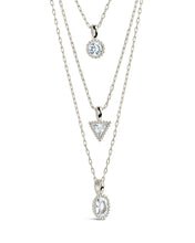 Load image into Gallery viewer, Julie CZ &amp; Layered Chain Necklace
