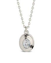 Load image into Gallery viewer, Betsy Oval CZ Pendant Necklace
