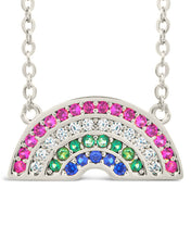 Load image into Gallery viewer, Rainbow CZ Pendant Necklace

