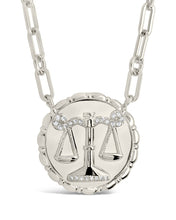 Load image into Gallery viewer, Bold CZ Zodiac Link Pendant Necklace
