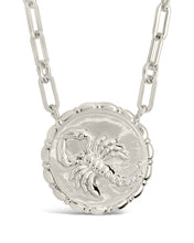 Load image into Gallery viewer, Bold CZ Zodiac Link Pendant Necklace
