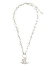 Load image into Gallery viewer, Kelsea CZ Boot &amp; Moon Pendant Charm Necklace
