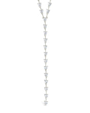 Load image into Gallery viewer, Tasha CZ Stationed Heart Lariat Necklace
