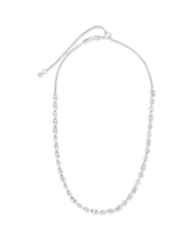 Load image into Gallery viewer, Camden Adjustable CZ Staggered Tennis Necklace
