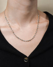 Load image into Gallery viewer, Camden Adjustable CZ Staggered Tennis Necklace
