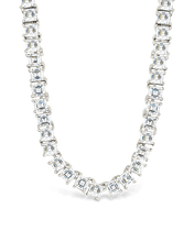 Load image into Gallery viewer, Brette Adjustable CZ Tennis Necklace
