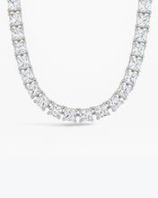 Load image into Gallery viewer, Marisol Princess Cut CZ Tennis Necklace
