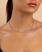 Load image into Gallery viewer, Elongated Hexagon Cut Tennis Necklace
