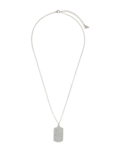 Load image into Gallery viewer, Pave CZ Rounded-edge Rectangle Pendant

