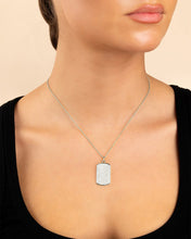 Load image into Gallery viewer, Pave CZ Rounded-edge Rectangle Pendant
