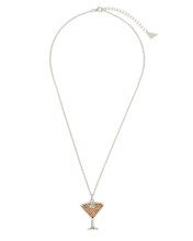 Load image into Gallery viewer, Pave CZ Espresso Martini Pendant
