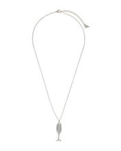 Load image into Gallery viewer, Pave CZ Champagne Flute Pendant

