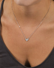 Load image into Gallery viewer, Sterling Silver Mabel CZ Heart Pendant Necklace
