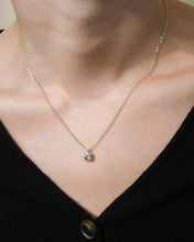 Load image into Gallery viewer, Sterling Silver Round CZ Prong Set Pendant
