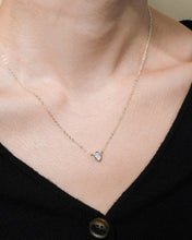 Load image into Gallery viewer, Sterling Silver Pear Bezel Set Pendant
