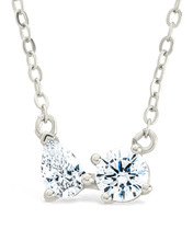 Load image into Gallery viewer, Sterling Silver Carolyn CZ Necklace
