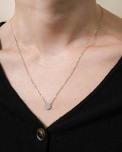 Load image into Gallery viewer, Sterling Silver CZ Disc Pendant
