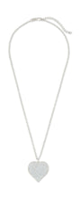 Load image into Gallery viewer, Sterling Silver CZ Statement Heart Pendant
