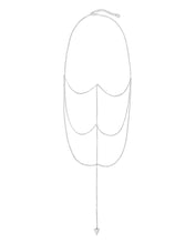 Load image into Gallery viewer, Triple Layer Triangle Drop Chain Necklace
