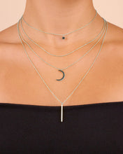 Load image into Gallery viewer, Crescent &amp; Bar Multi Layer Necklace
